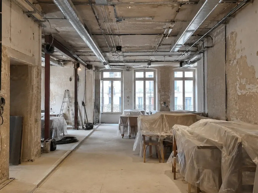La salle de restaurant avant travaux