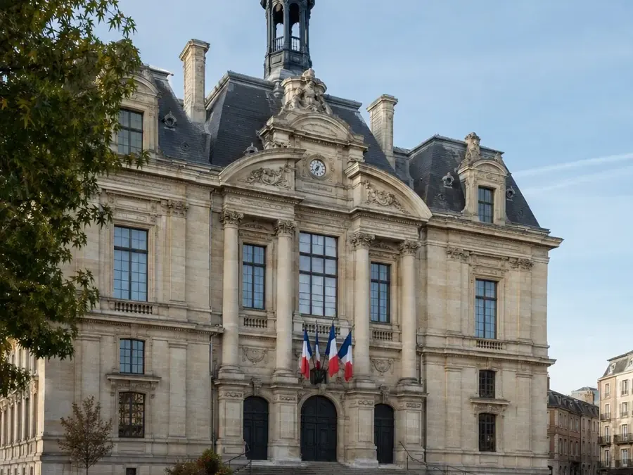 Façade de mairie rénovée
